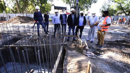 Las obras se realizan en Yrigoyen y Pringles.