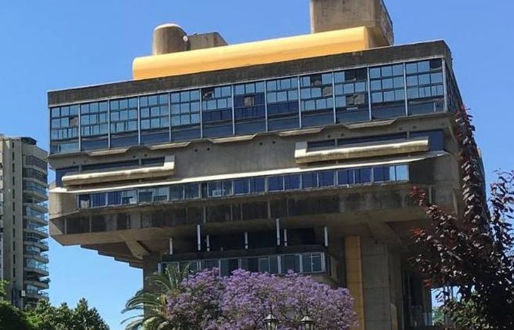 El edificio de la Biblioteca Nacional.