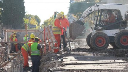 la estructura del paso bajo nivel de rincon-vieytes esta avanzada en un 65%