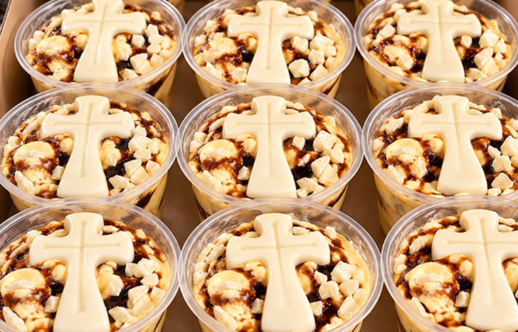 Así es el helado que crearon en Burzaco para el Papa.