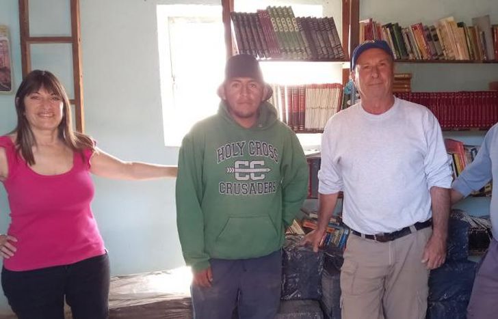 Graciela, feliz de haber hecho una obra de servicio muy especial.