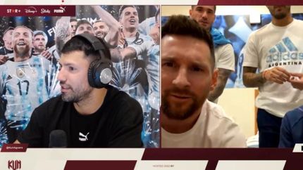 El divertido stream entre el Kun Agüero y los jugadores de la Selección.