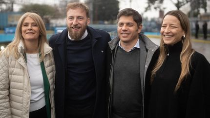 Federico Otermín recibió en Lomas a Axel Kicillof y a Verónica Magario.