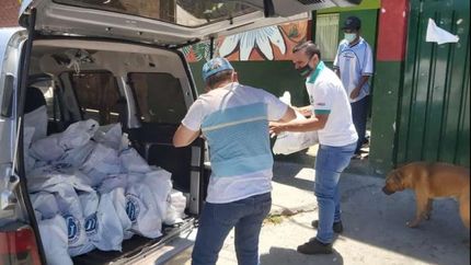 Las entregas se realizaron en distintos barrios de la zona Sur.