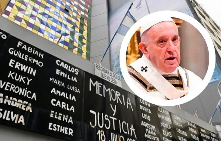 El papa Francisco envió una carta expresándose en un nuevo aniversario del atentado a la AMIA.