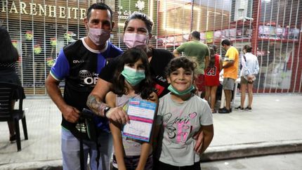 Se acercaron familias enteras.