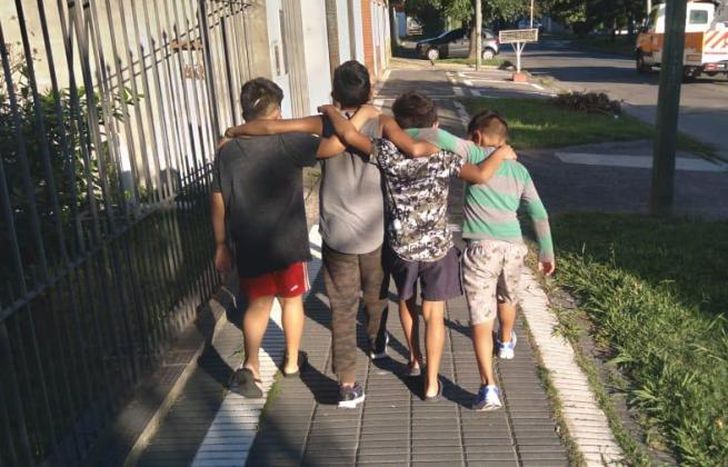 Los chicos llegan al hogar por una decisión judicial.