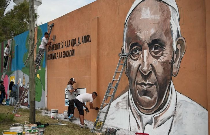En Lomas están celebrando los 12 años de Francisco como Papa.