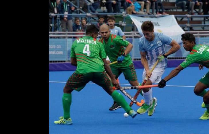 El jugador de Lomas convirtió y jugó un buen partido ante Bangladesh.