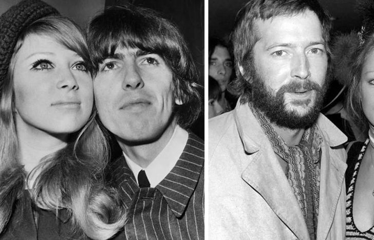 Pattie, con sus dos grandes amores.