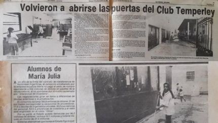 Temperley salía en las páginas del Diario La Unión tras sobreponerse a la quiebra.&nbsp;