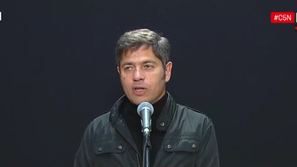 Axel Kicillof habló en conferencia de prensa luego de emitir su voto en La Plata.