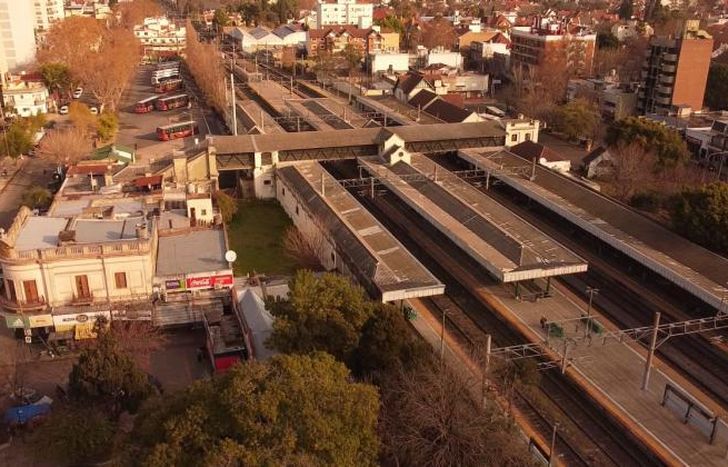 La estación desde un drone.