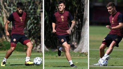 Los tres pibes de Lanús ya trabajan bajo las órdenes de Zielinski. Los tres pibes de Lanús ya trabajan bajo las órdenes de Zielinski.