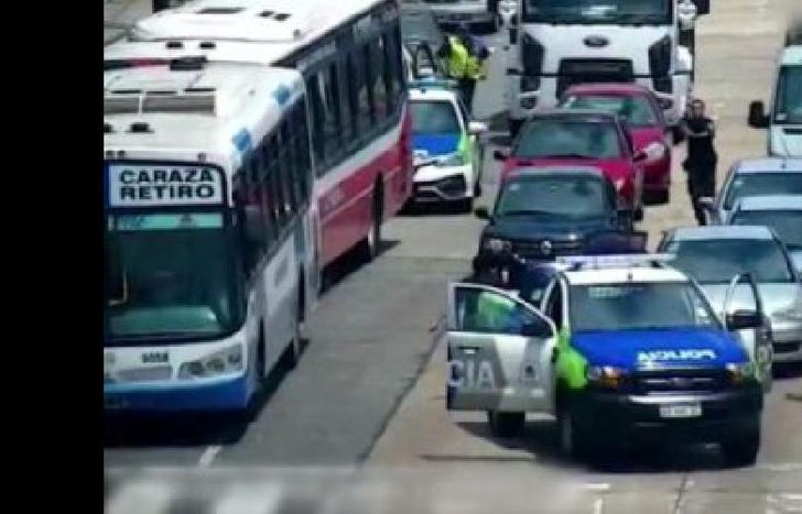 persecución en plena avenida.