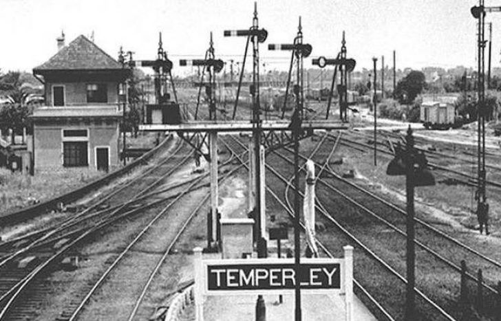 Los orígenes de la estación Temperley, la más importante de la zona.