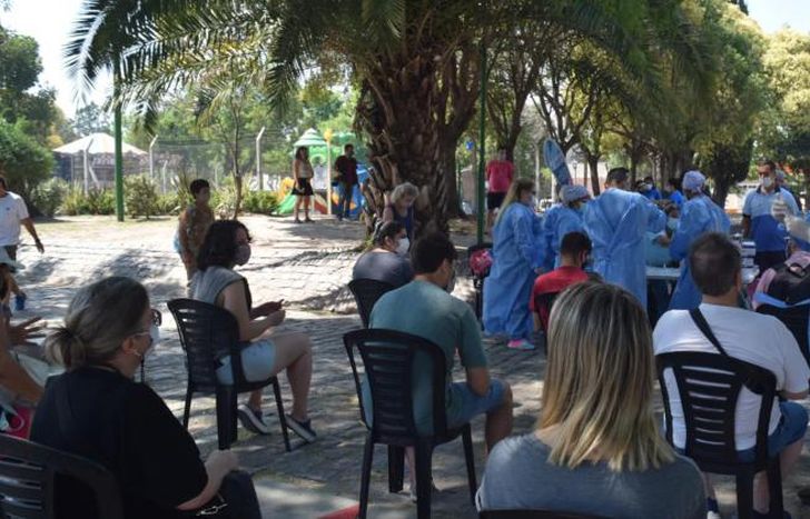 El Municipio estuvo haciendo testeos en diferentes plazas.