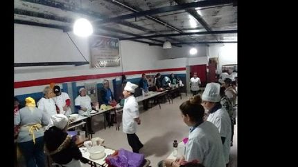 Curso de panificación en la institución la virgencita.