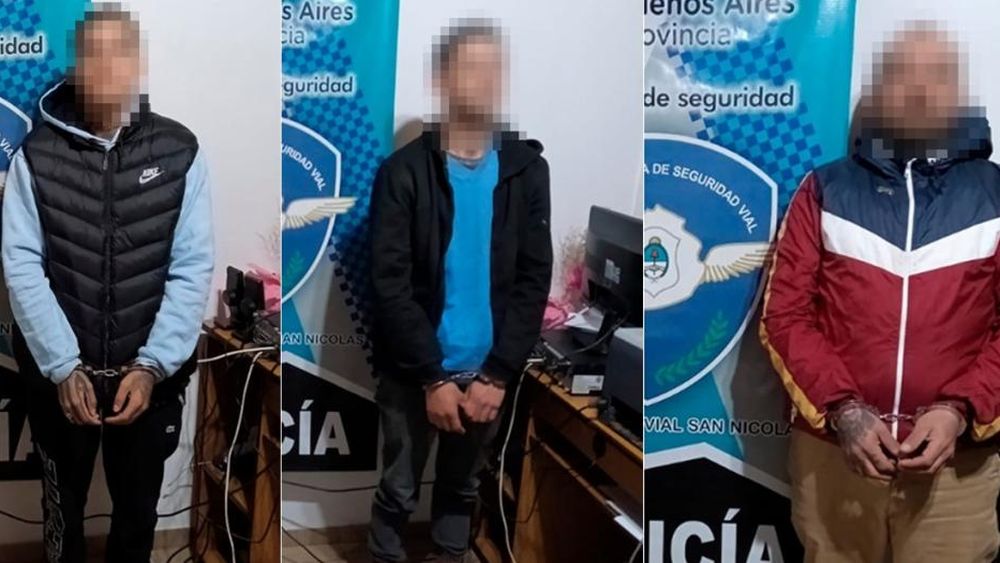 Los tres detenidos.