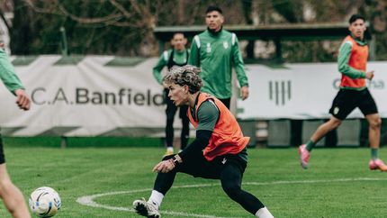 Lisandro Piñero volvió a trabajar a la par del grupo en Banfield.