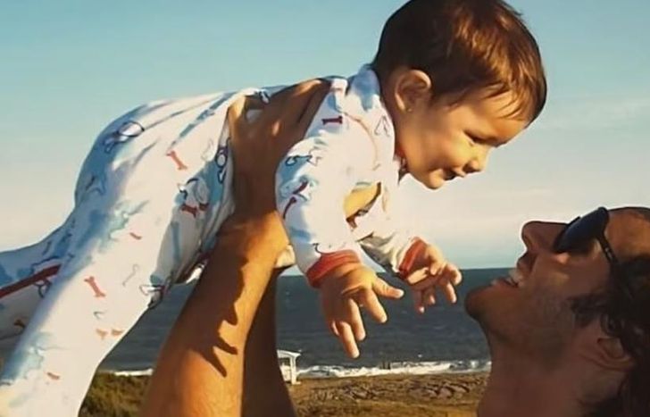 Benjamín Vicuña con su hija Banca.