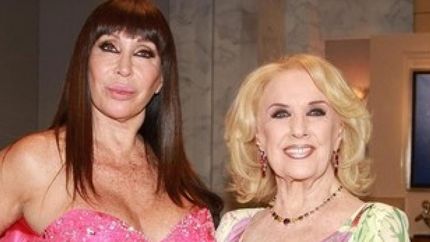 Moria Casán y Mirtha Legrand, con poca onda.