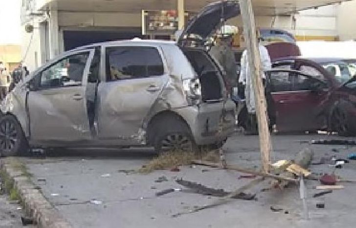 así quedaron los vehículos tras el choque.