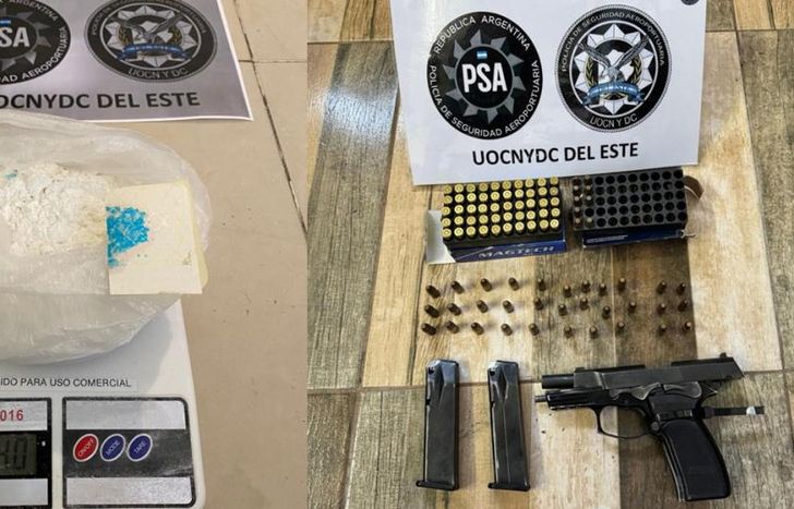 Incautaron drogas y armas de fuego.