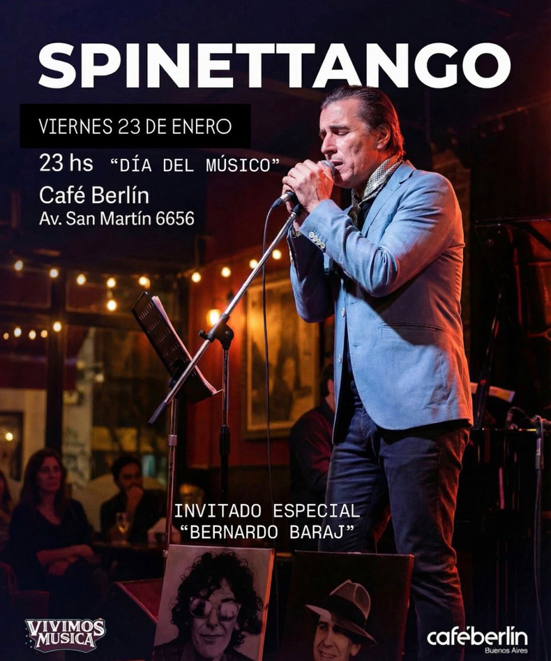 Santiago Muñiz homenajea a Luis Alberto Spinetta. 