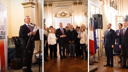 Una fiesta se vivió en el Salón Dorado de la Sociedad Unión y Estrella de Lomas para festejar el Día Nacional de Italia.