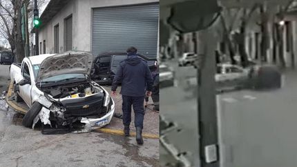 Apareció un video del violento choque.