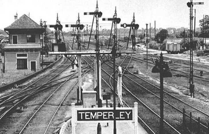 La estación, como una postal.