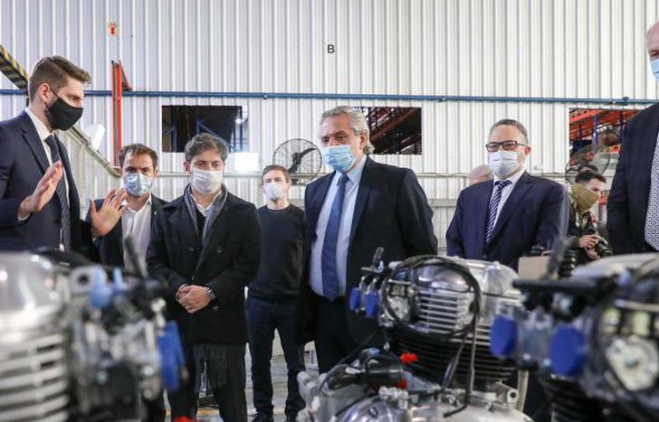 Fernández y Kicillof, en Campana.