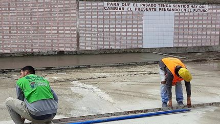 Las obras se realizan a través del Programa Potenciar Trabajo. Las obras se realizan a través del Programa Potenciar Trabajo.