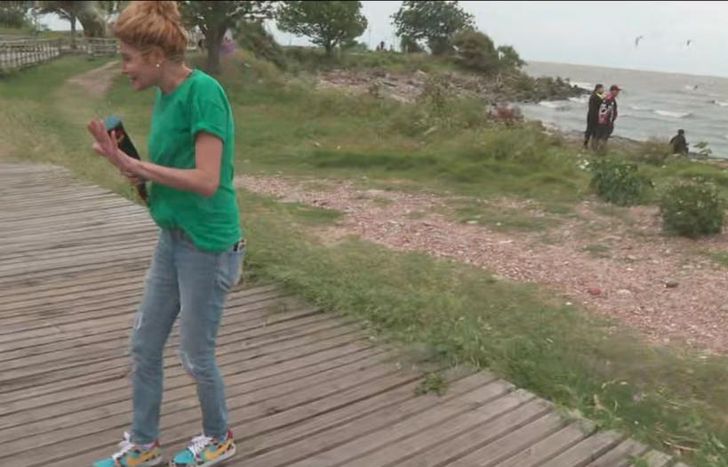 Mal momento para la cronista.