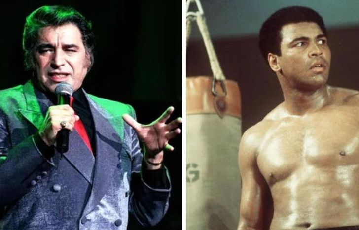 Se conocieron fotos inéditas de Sandro entrevistado por Muhammad Ali.