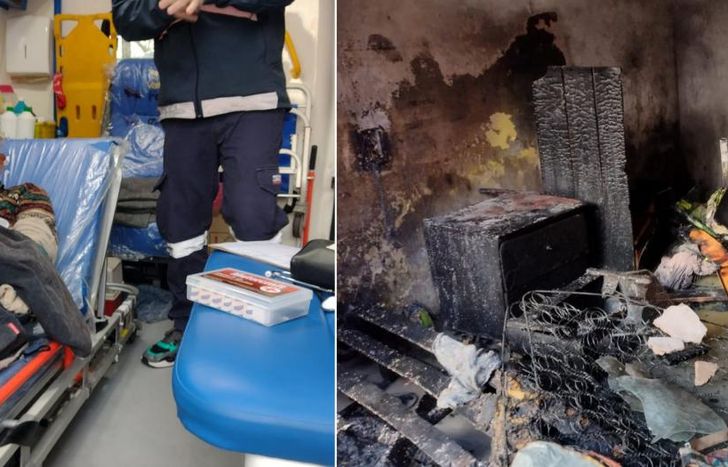 El damnificado tuvo que ser asistido en el lugar.