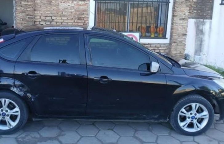 El auto recuperado por la Policía.