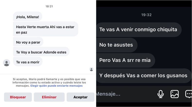 El agresor le advierte que la seguir&aacute; buscando para matarla.