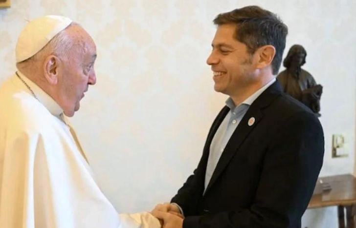 Tras su encuentro con el papa Francisco, Axel Kicillof cuestionó a la Ley Bases de Javier Milei.