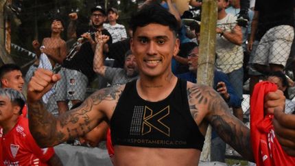 Así festejó Martínez tras la clasificación de Los Andes.