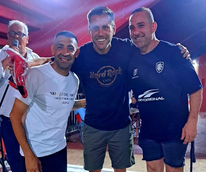 Jonathan Tridente y Marcos Brítez Ojeda participaron de los sorteos.