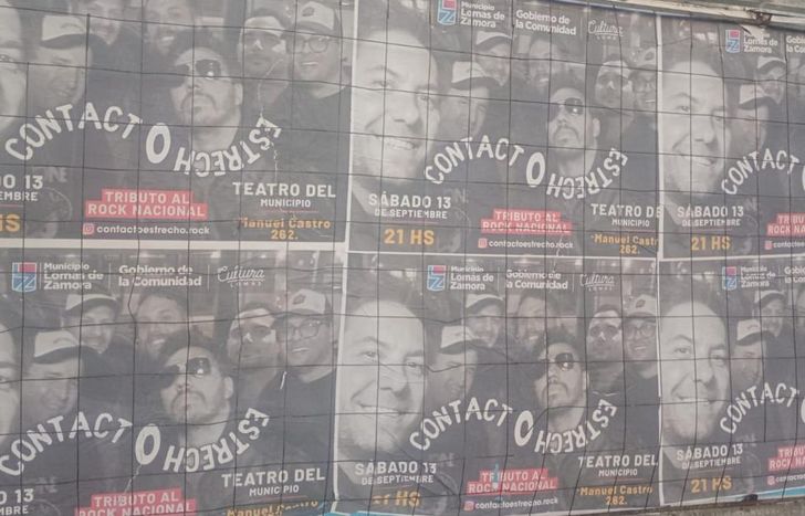 Los afiches de Contacto Estrecho coparon Lomas.
