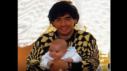 diego saludo a su nieta roma