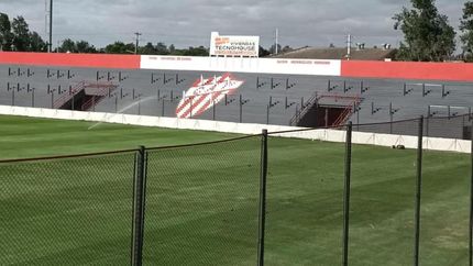 El estadio Pablo Comelli luce impecable.