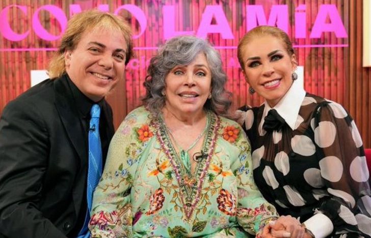 Cristian y Verónica Castro, invitados a un programa.