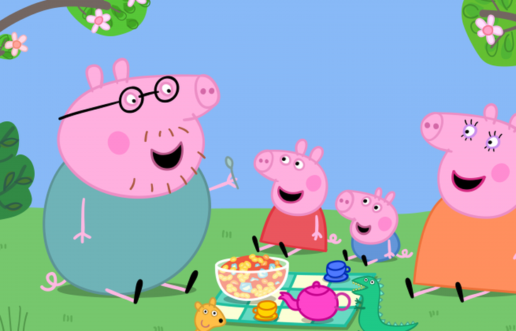 Peppa y su familia.