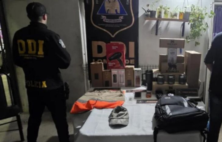 La Policía recuperó los objetos robados.