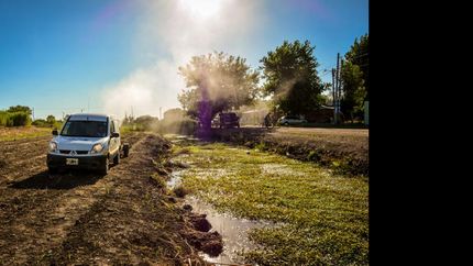 fumigan contra el dengue en guernica