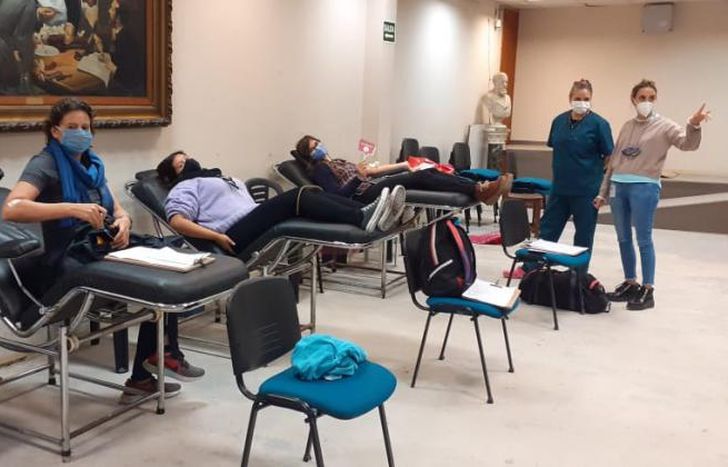 Hubo mucha gente joven que donó por primera vez, dijeron.